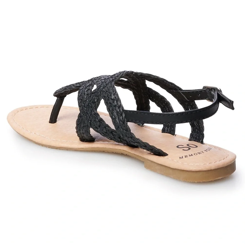 NEW SO RUTHA GIRLS SANDALS MEMORY FOAM